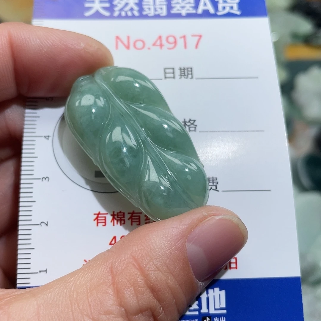 翡翠未镶嵌挂件4917