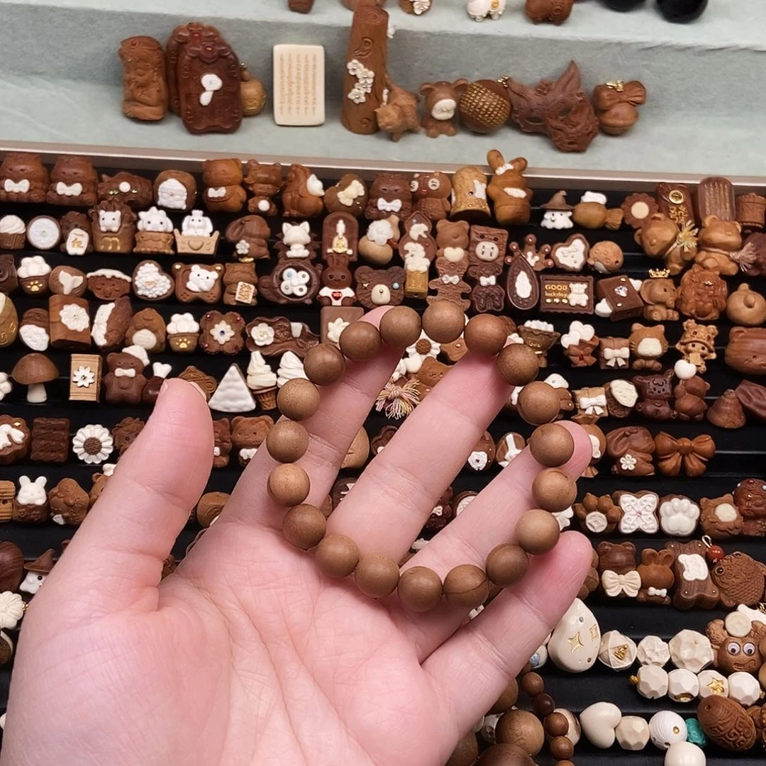 檀香木无事牌1.0瑕疵珠