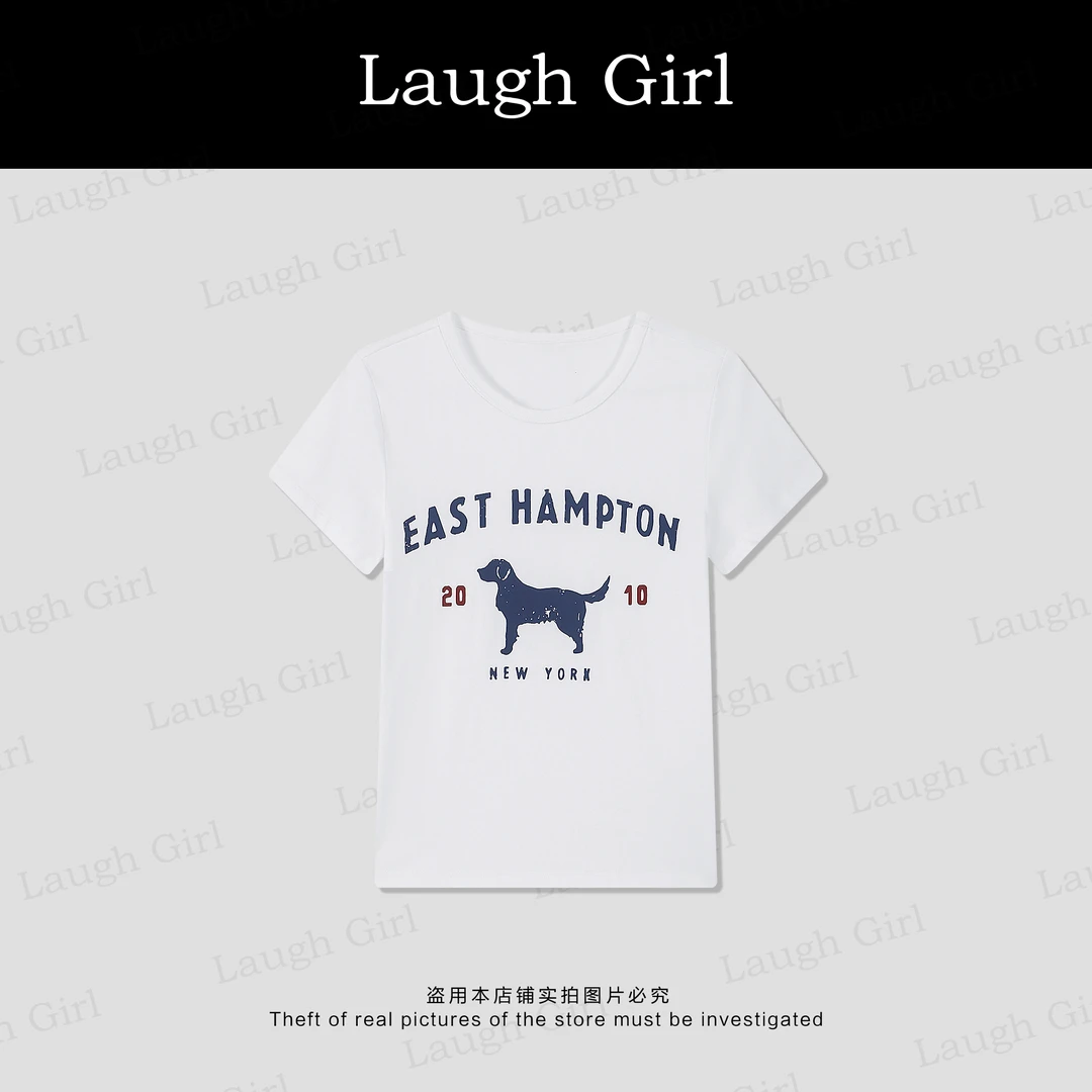 楚楚君 Laugh girl秀场同款【伊顿汉普】短袖卡通动漫T恤 TL53012J