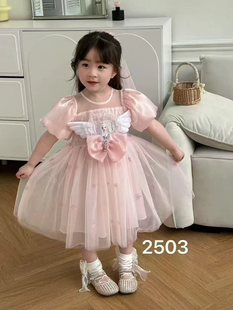 女宝小童爱莎蓬蓬裙女童