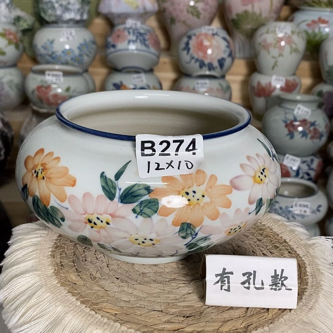 景德镇陶瓷花盆 B274