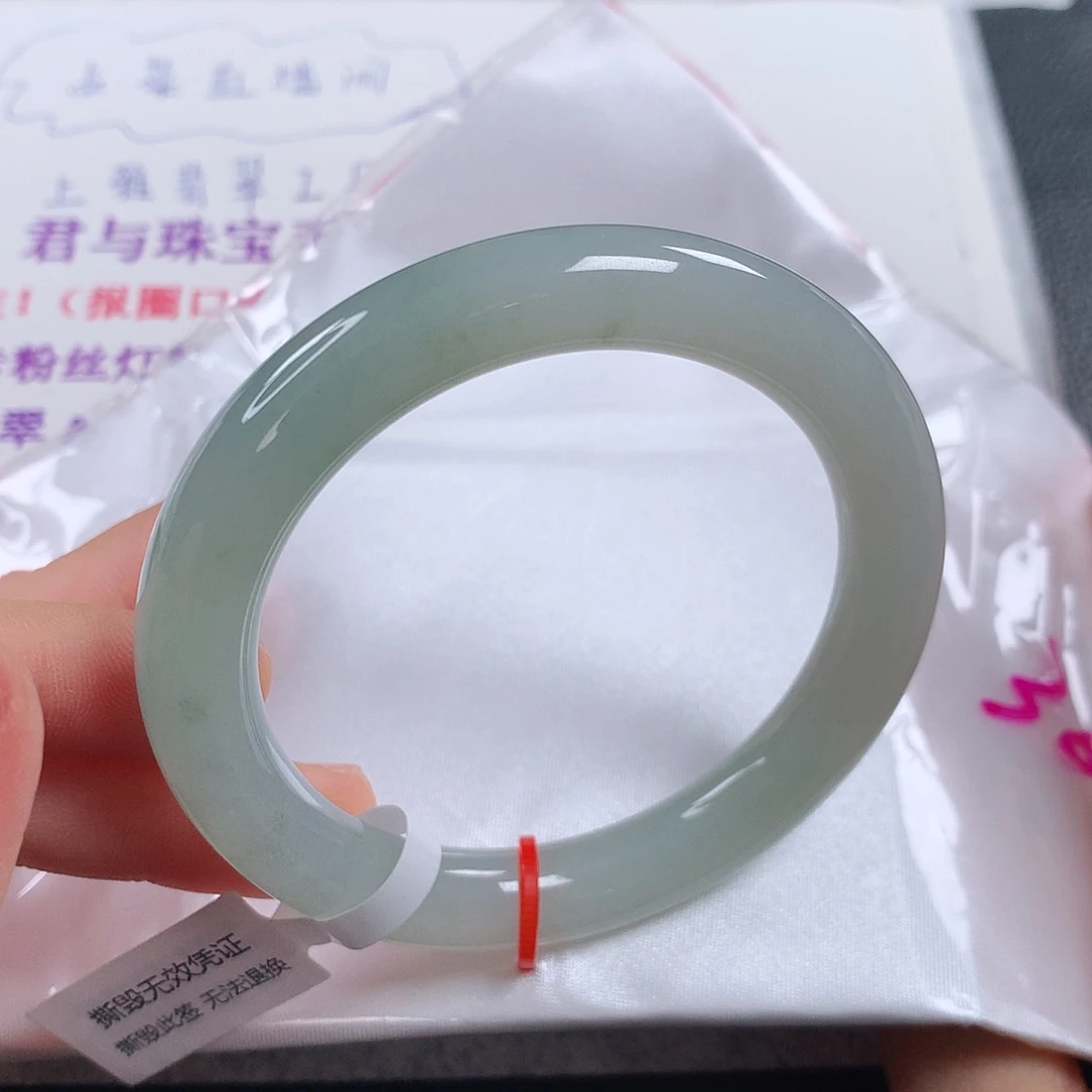 翡翠手镯未镶嵌 圆条①④②