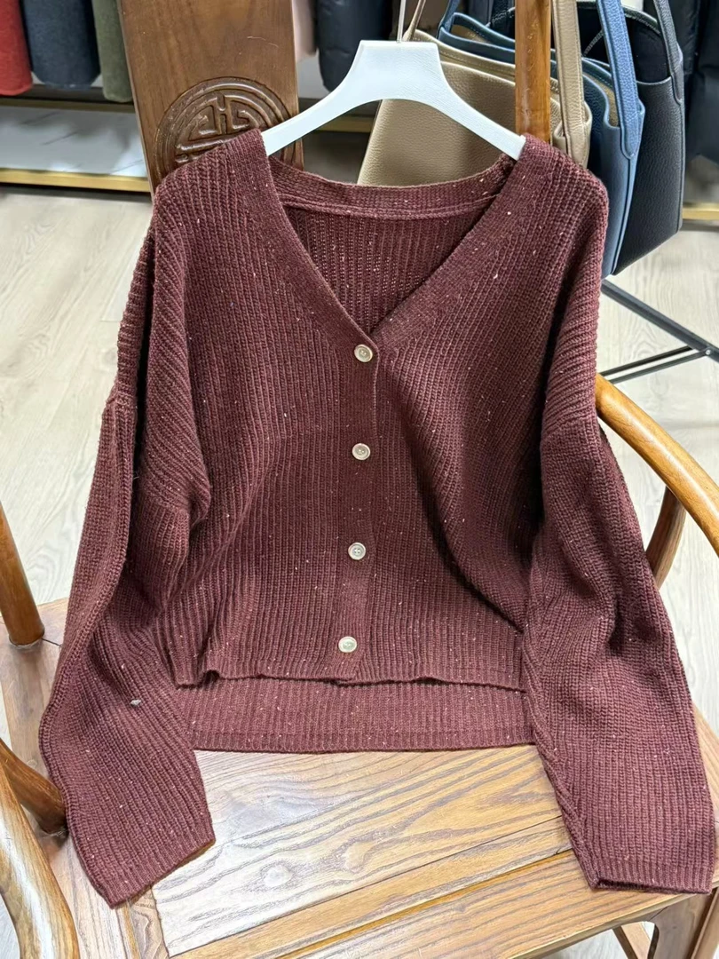 【云目悠悠】秋冬季女士时尚休闲百搭显瘦开衫-20241366