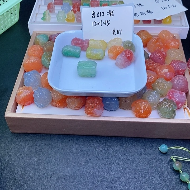 暴***富玛瑙/玉髓合金车挂