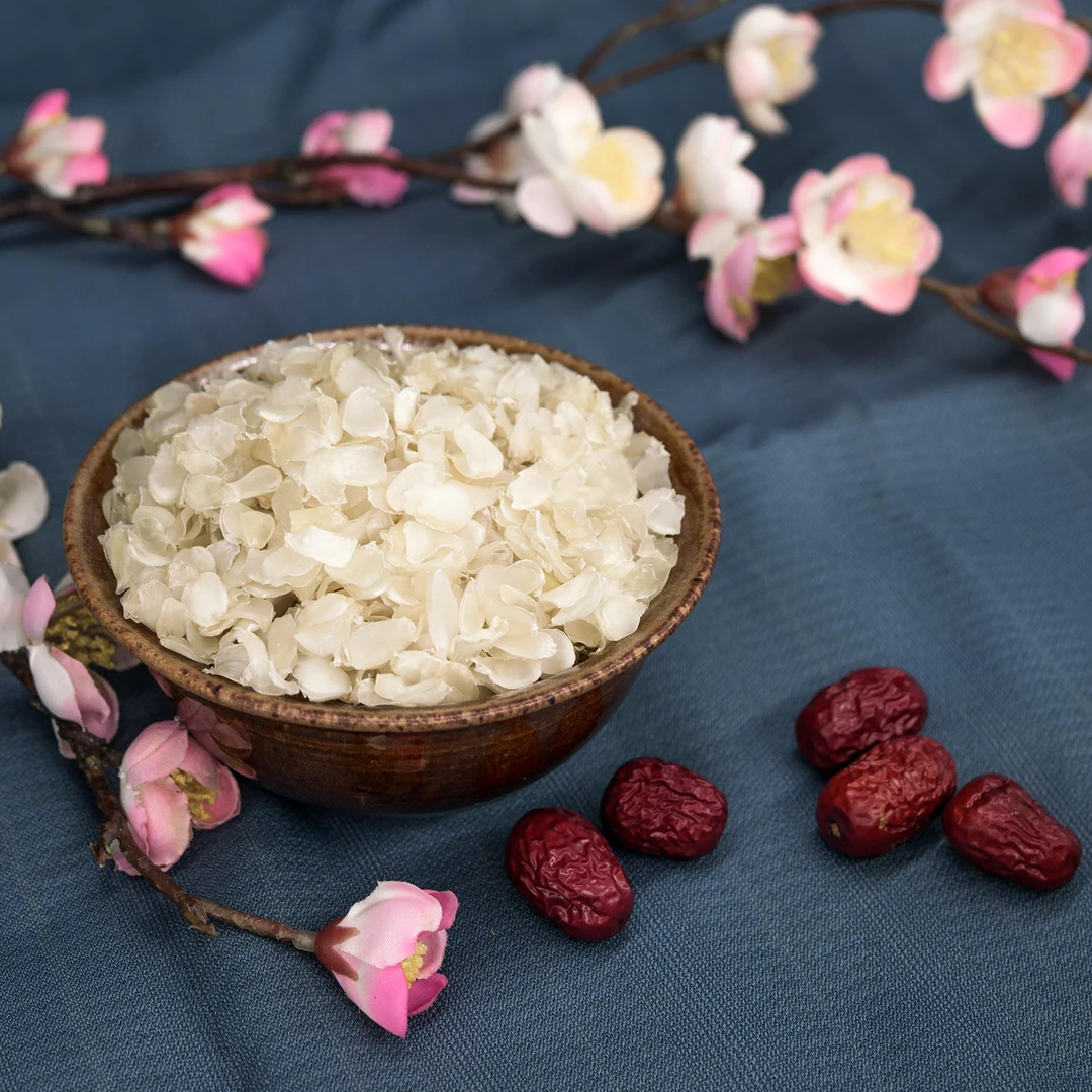 雪莲子，云南梁河边城单荚皂角米，晶莹剔透，汤汁浓稠