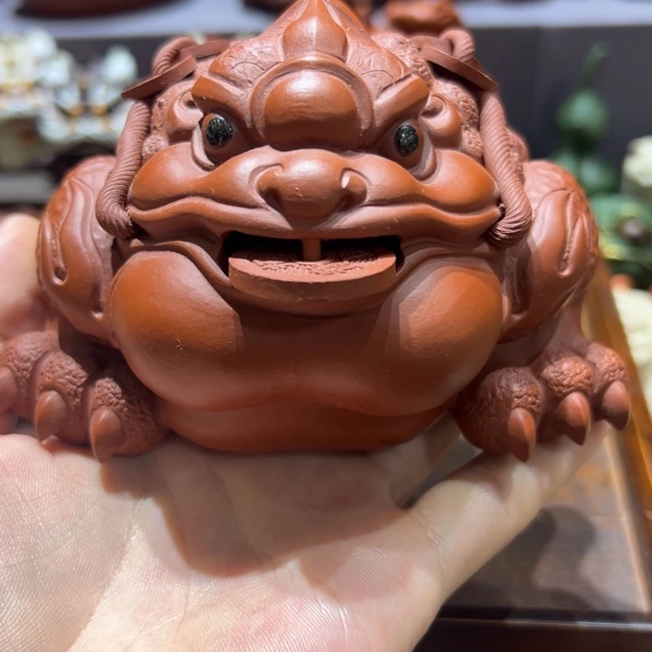 紫砂茶宠紫砂茶宠大号招财将军蟾