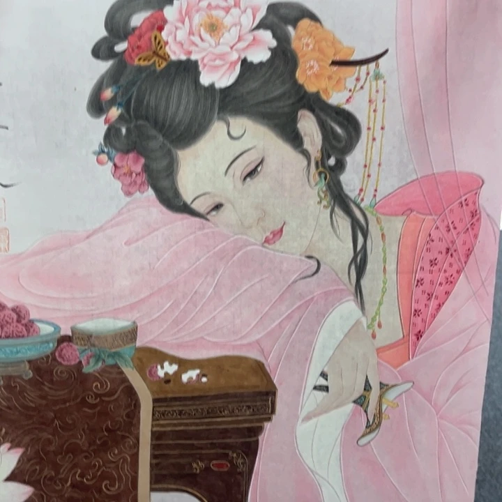 国画我的心好痛啊我的心真的好痛啊好