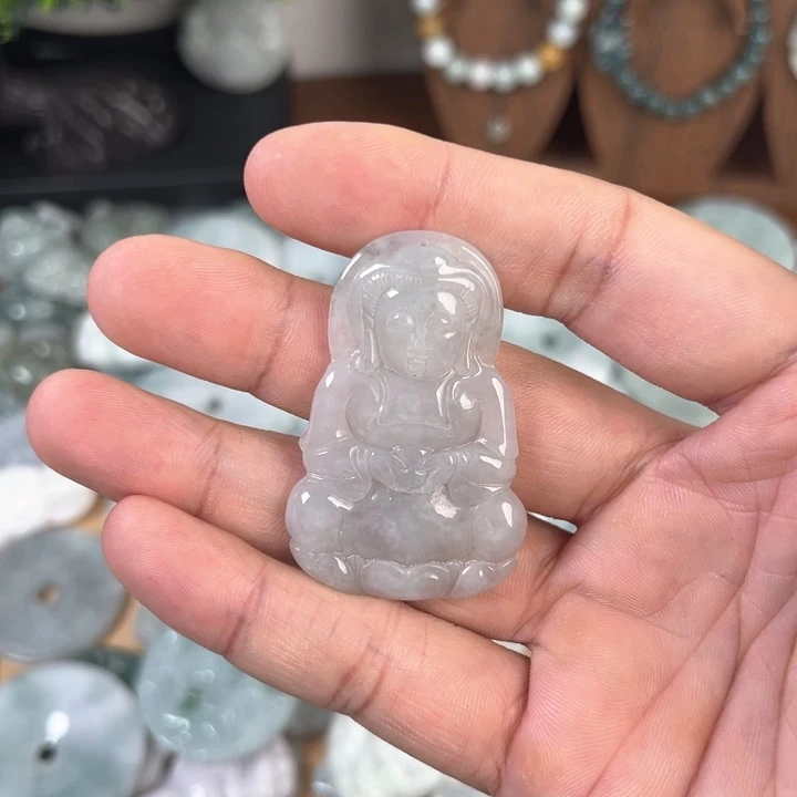 颈饰未镶嵌翡翠天然A货翡翠076