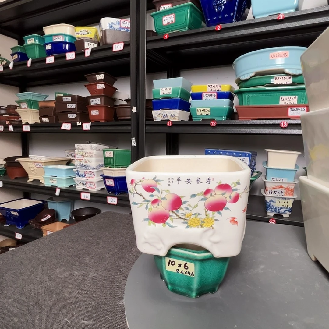 紫砂两个盆子，看图