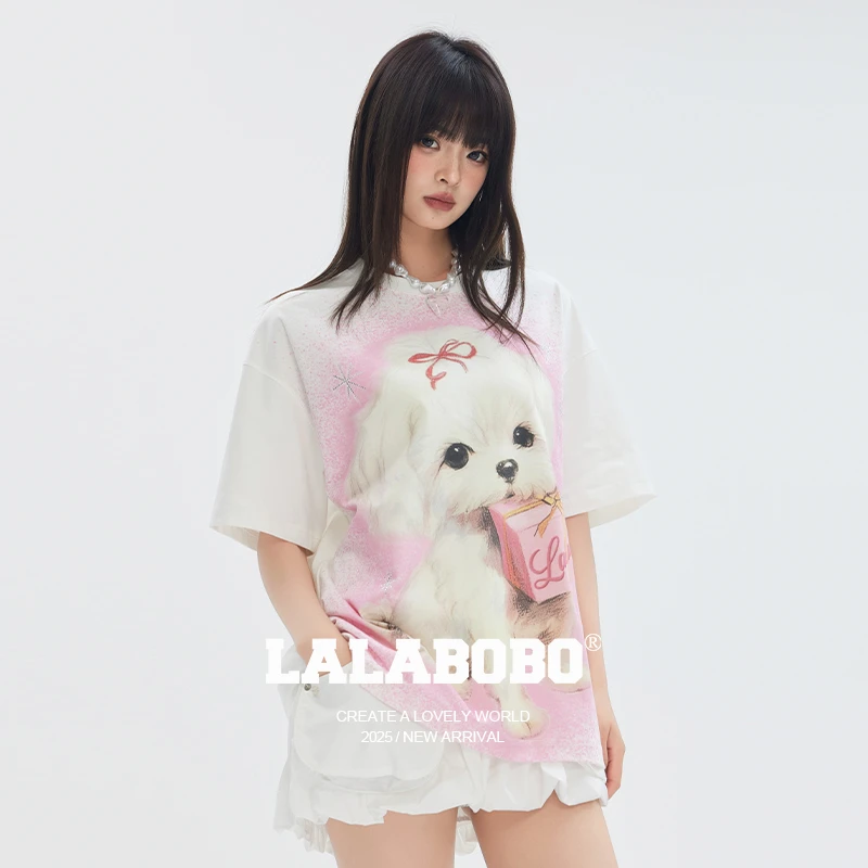 LALABOBO可爱萌宠短袖T恤RBEB-DT27