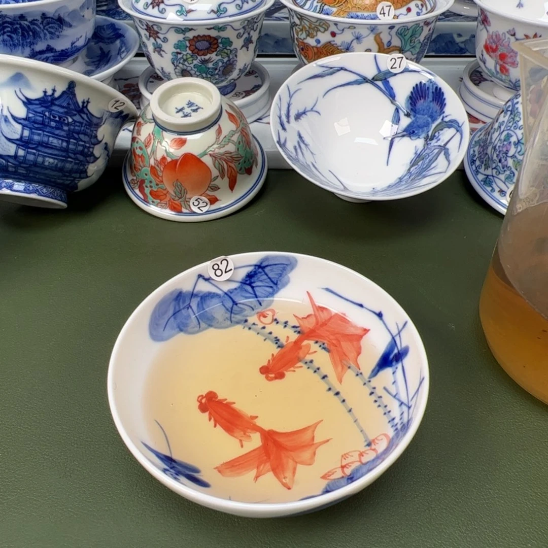 陶瓷景德镇纯手工纯手绘茶具木木82