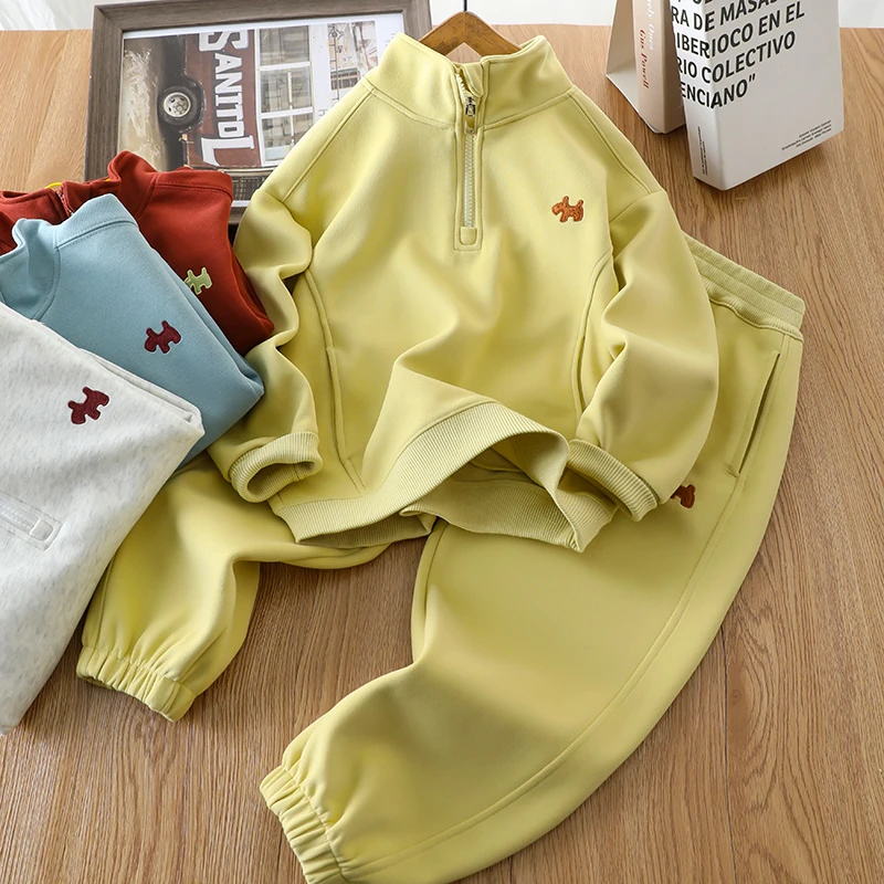 儿童套装2025新款男童帅气时髦中大童春装衣服春秋男孩休闲运动装