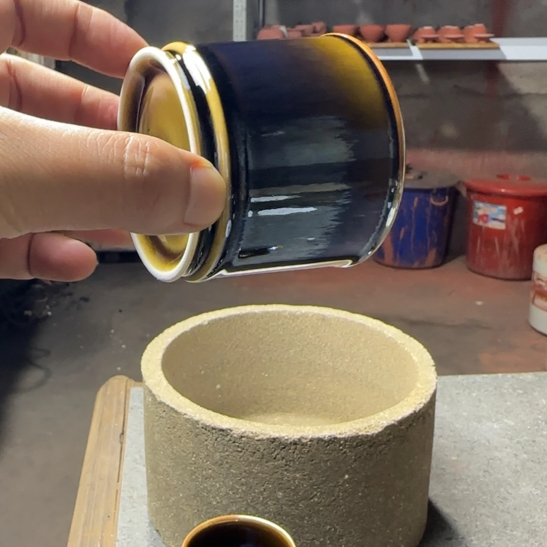 群***心茶盏白丁瓷坊作品