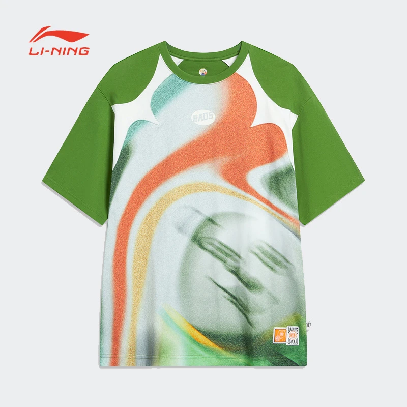 《直播》李宁短袖夏季男子款反伍BADFIVE少不入川系列T恤AHST883