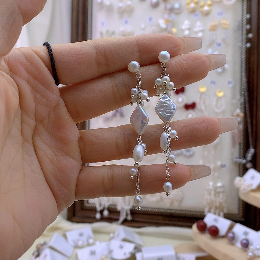 未镶嵌耳饰淡水珍珠