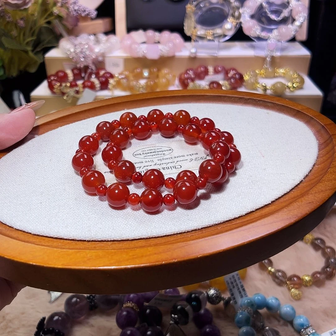 未镶嵌手链水晶红玛瑙