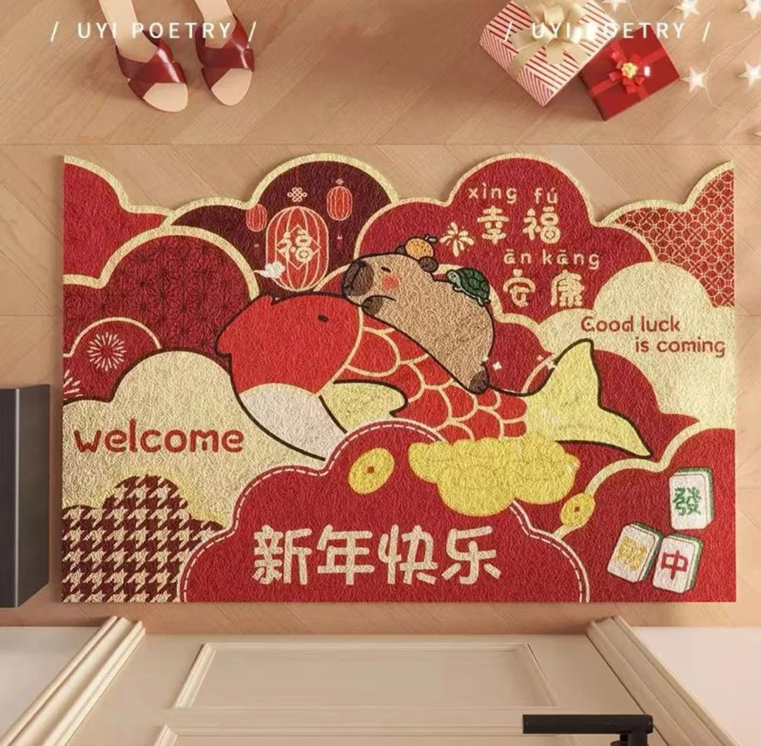 【两件套】40*60浴室用吸水防滑脚垫垫吸水防滑【±3公分误差】SQJ