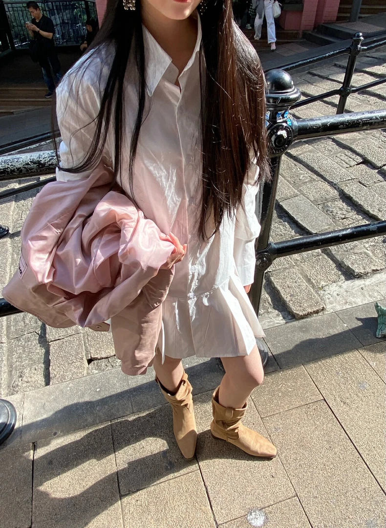 IN LYCKY 韩系百搭衬衫裙2516#