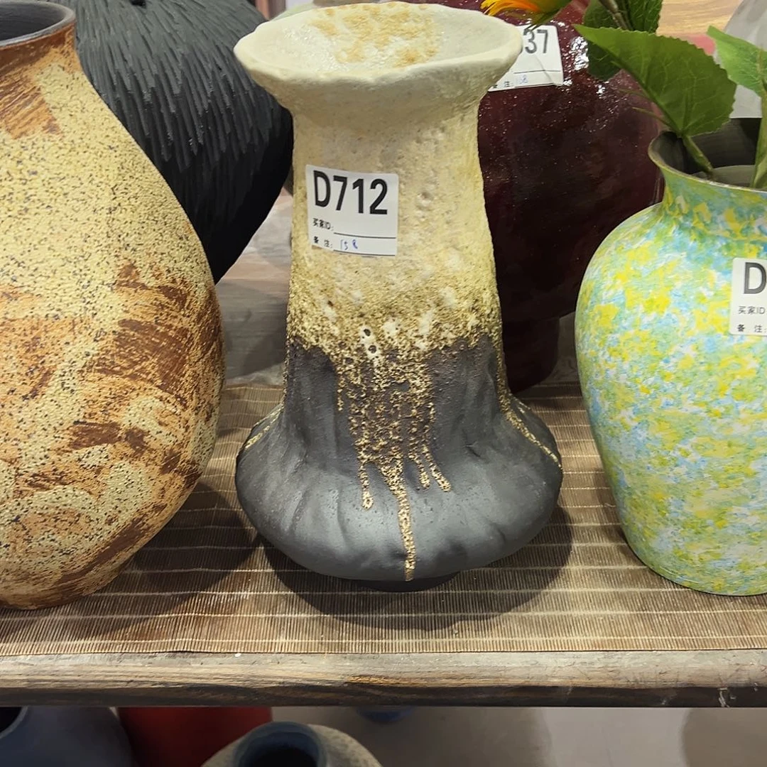 瓶D712高30口6陶瓷花瓶无孔