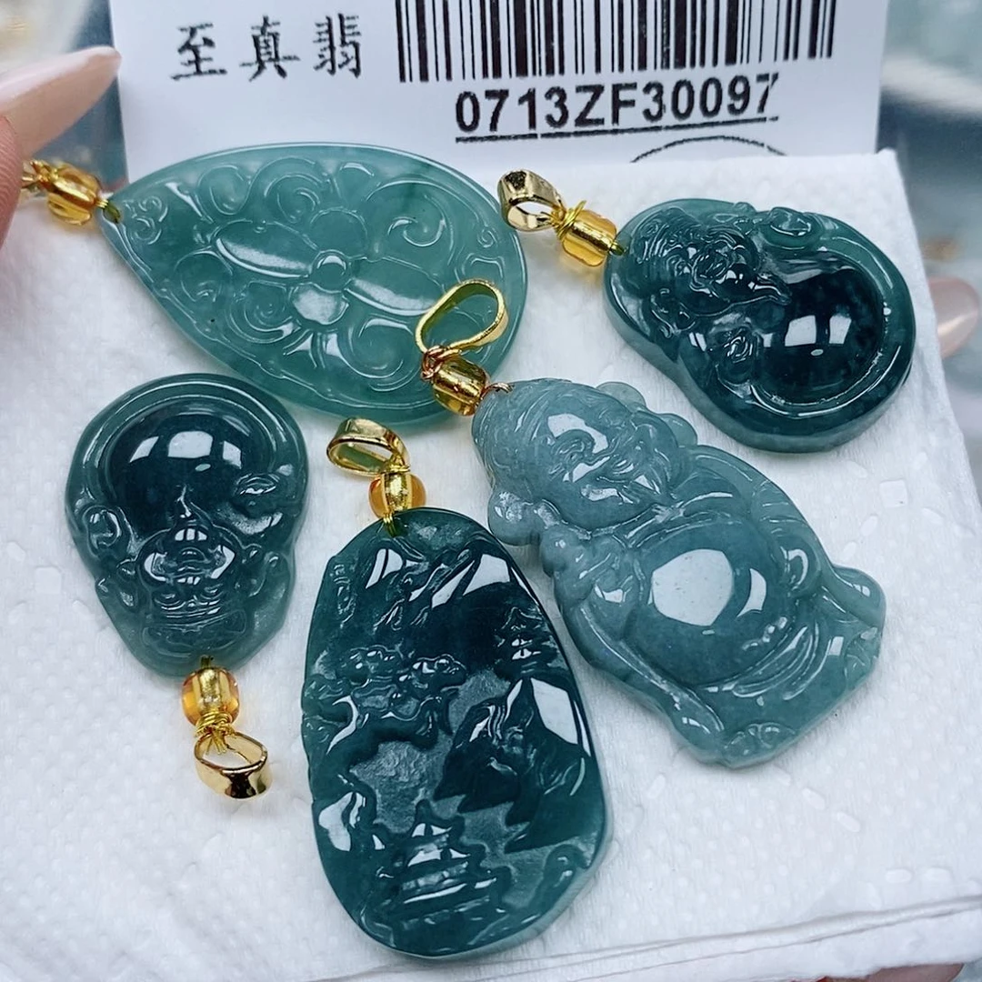翡翠未镶嵌吊坠(不含链)