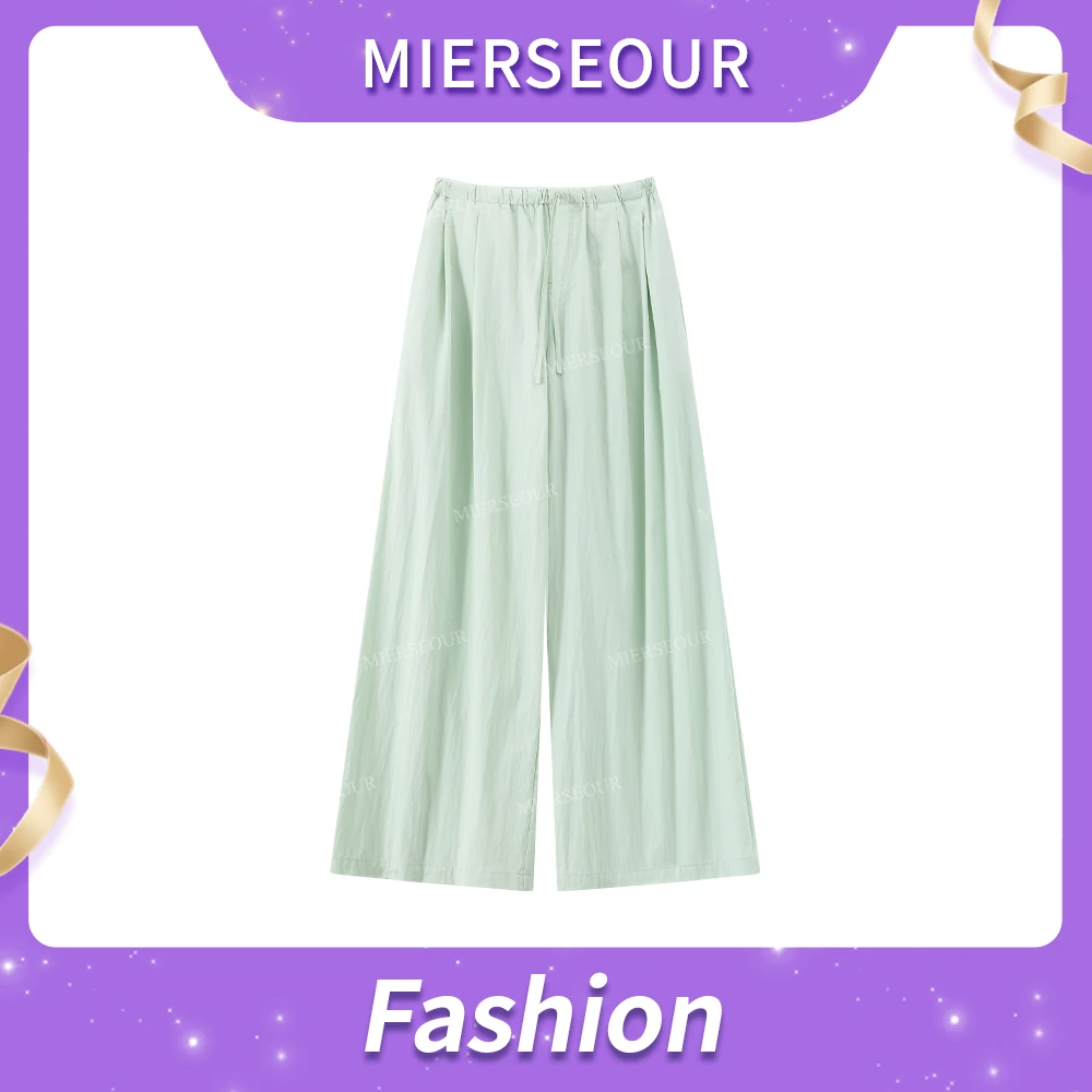 【夏日冰薄荷】舒适百搭抽绳直筒休闲裤3011