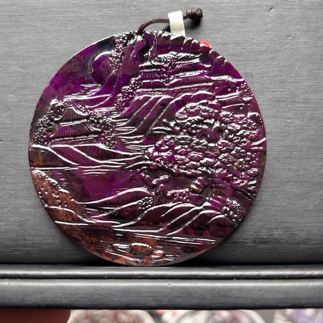 苏纪石（舒俱来）未镶嵌圆牌