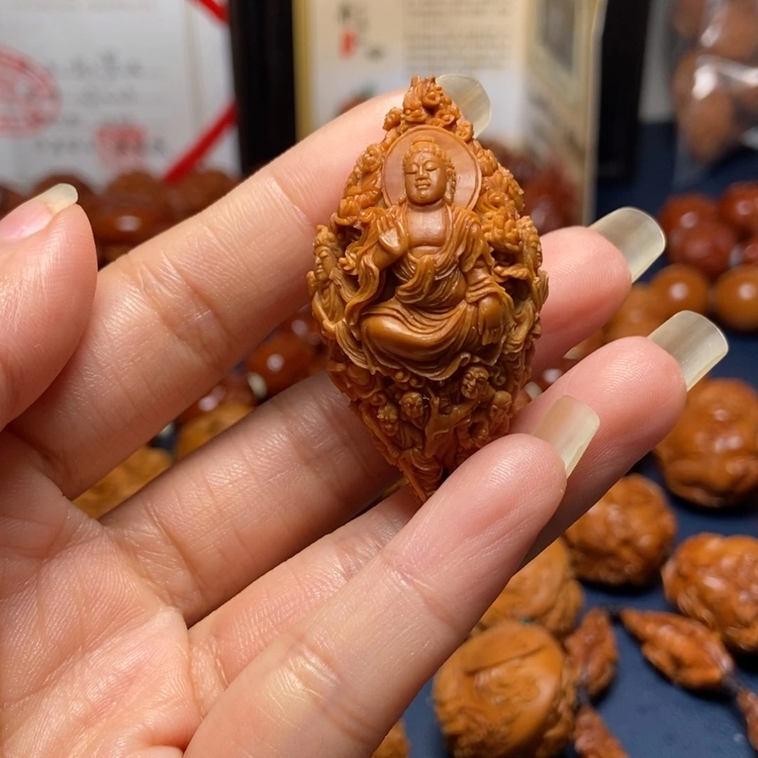 灰***狼橄榄核手串/手链万佛