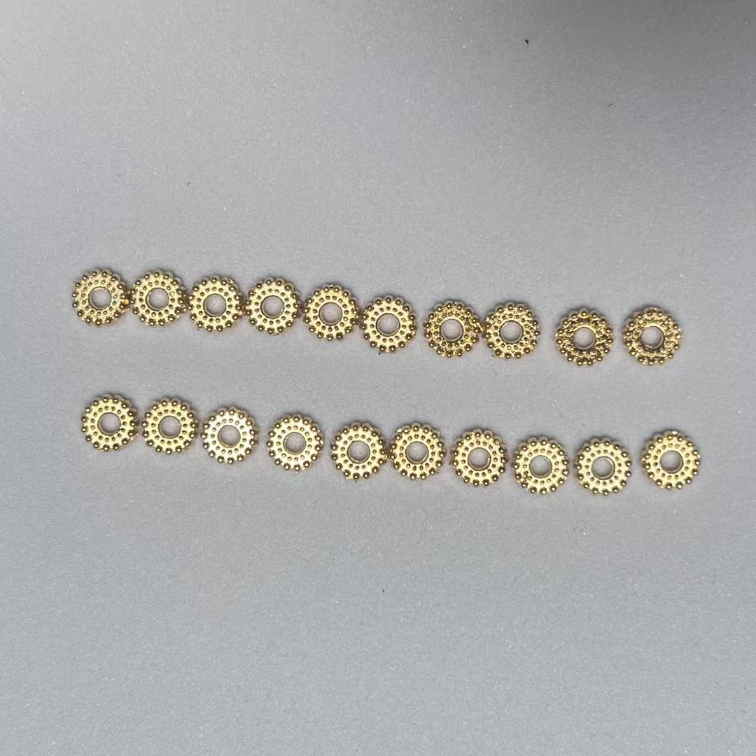 莎莎实心六芒星实心隔片花帽适用于4 - 8mm珠