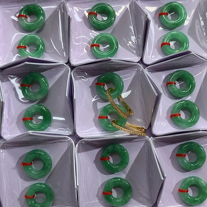 翡翠未镶嵌耳饰多样性发货一对