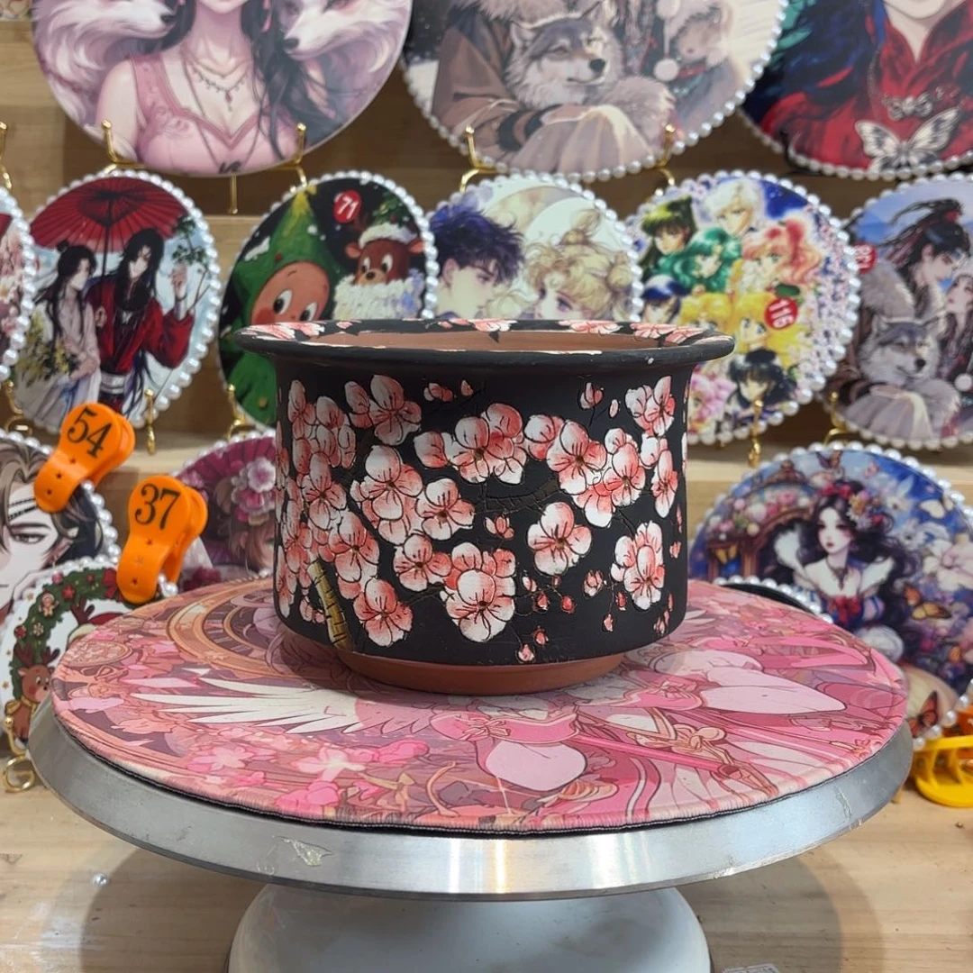 景德镇手绘花盆陶瓷14/12