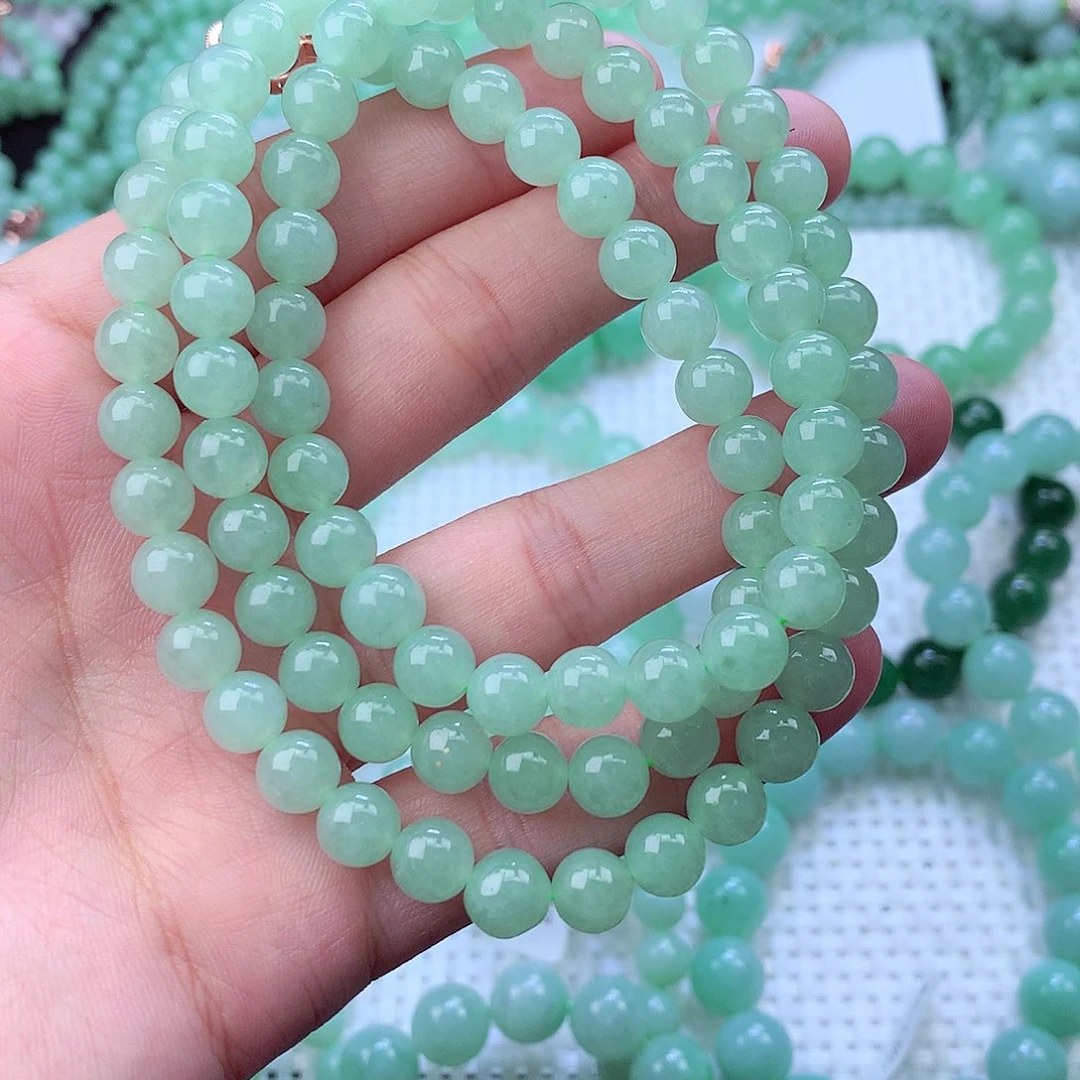 翡翠未镶嵌毛衣链