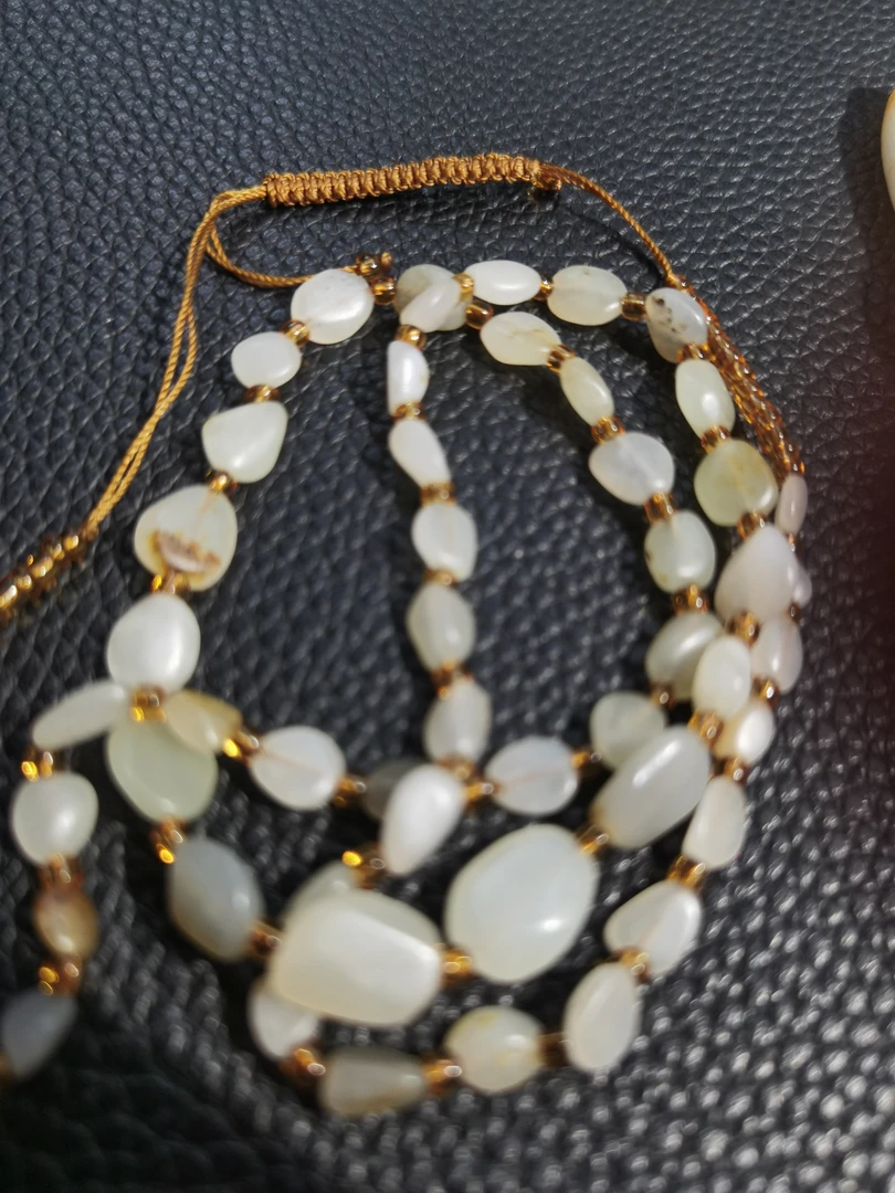 四维籽玉*和田玉白玉项链