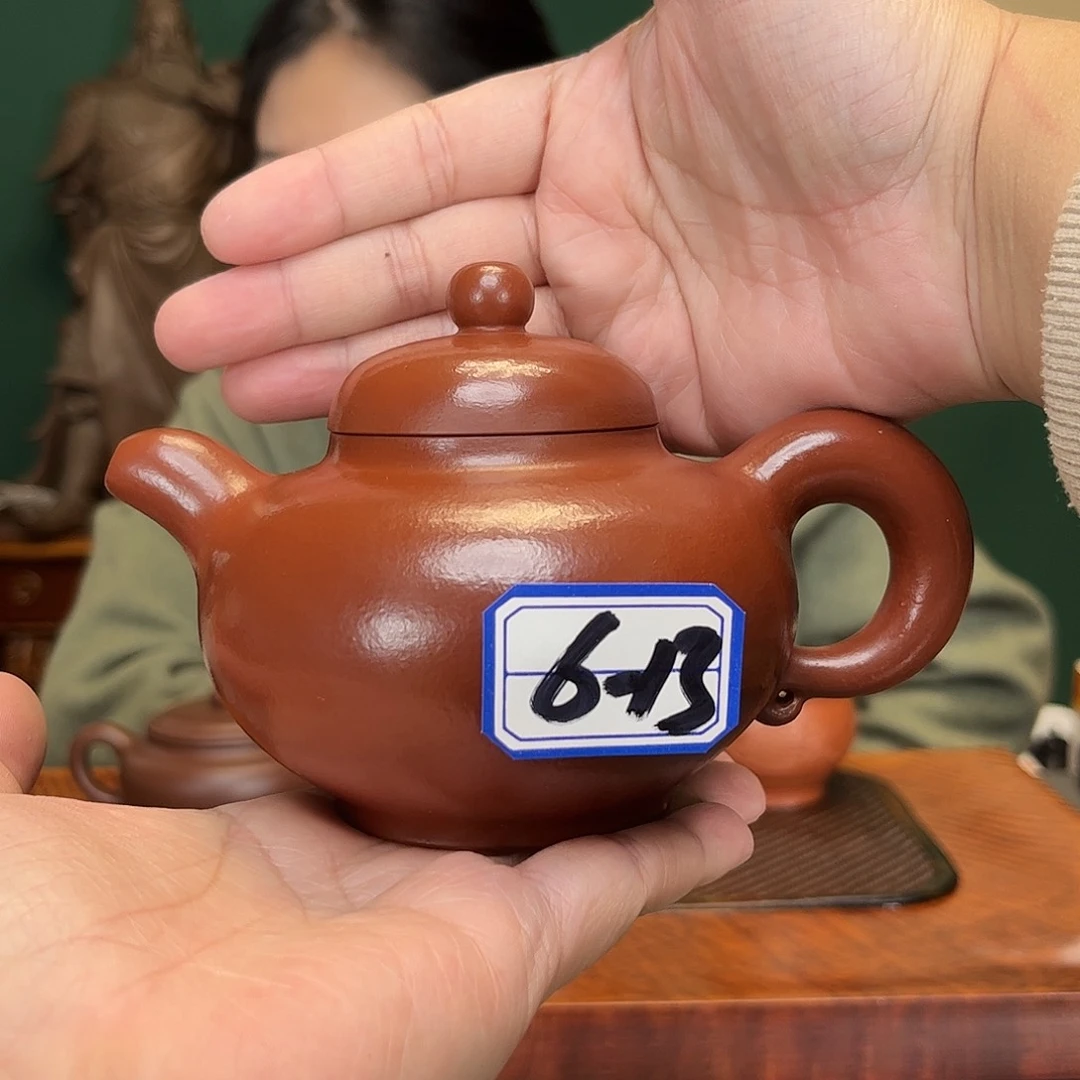 紫砂茶壶道洪朱泥