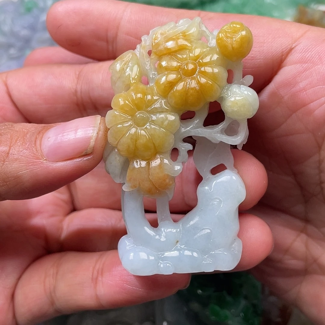 颈饰未镶嵌翡翠翡玉缘翡翠