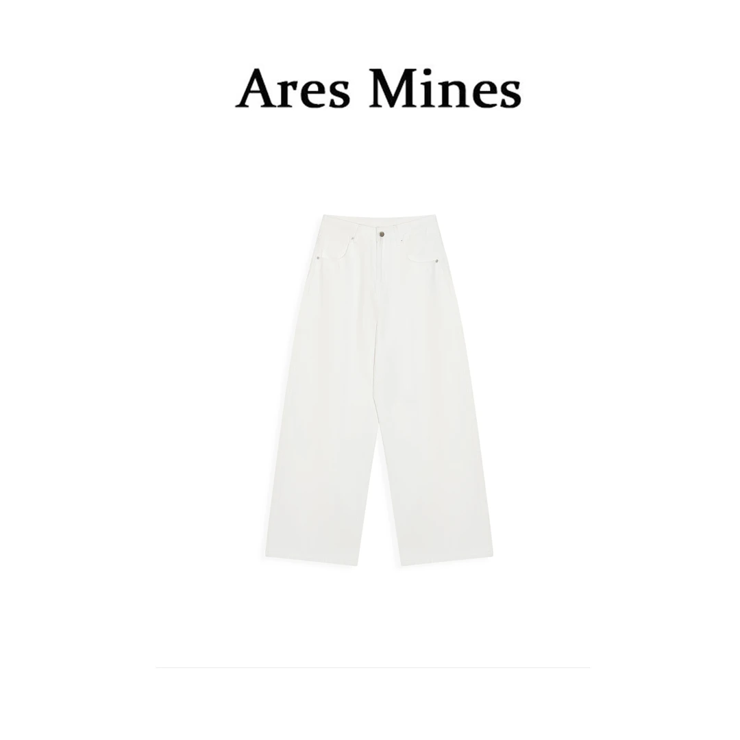 【盛朗熙Ares Mines】立体裁剪 简约自然腰直筒纯色休闲裤