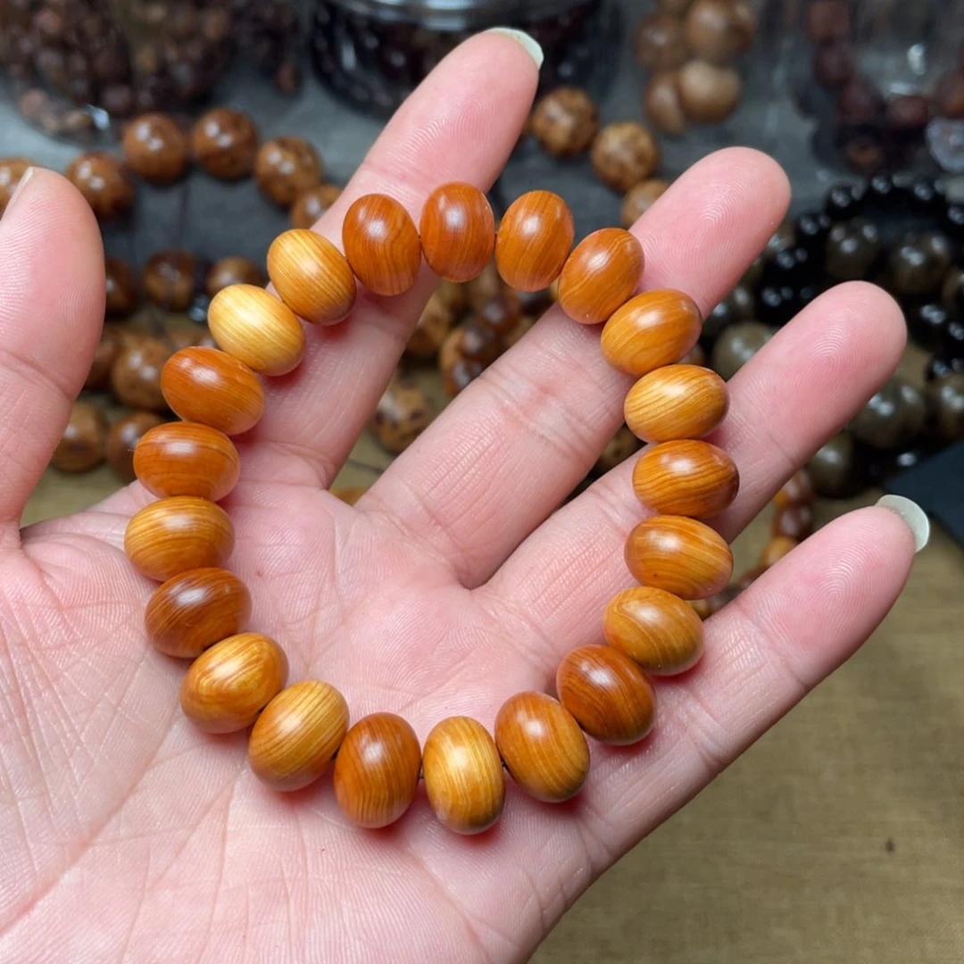 柏木无事牌川料崖柏算盘珠红油