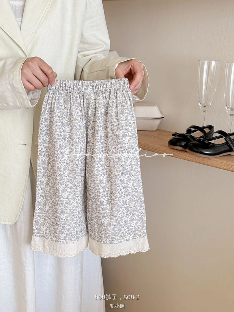 【Bao Bao现货】2025夏款女童碎花花边裤808-2