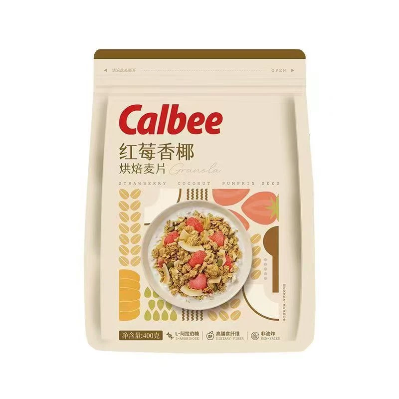 卡乐比 Calbee烘培麦片红梅椰香400g 解馋零食