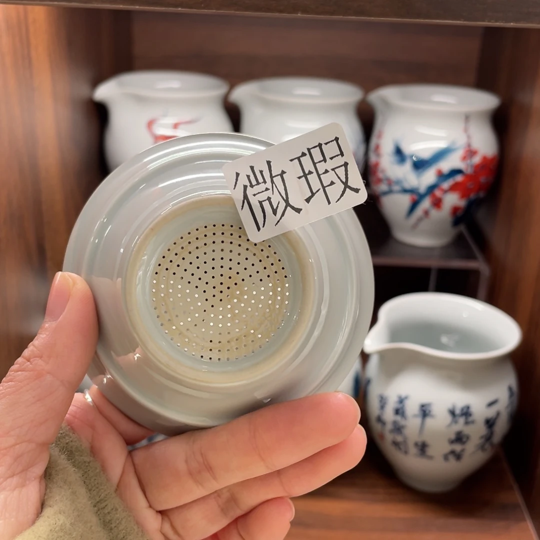 有瑕釉下彩纯手绘