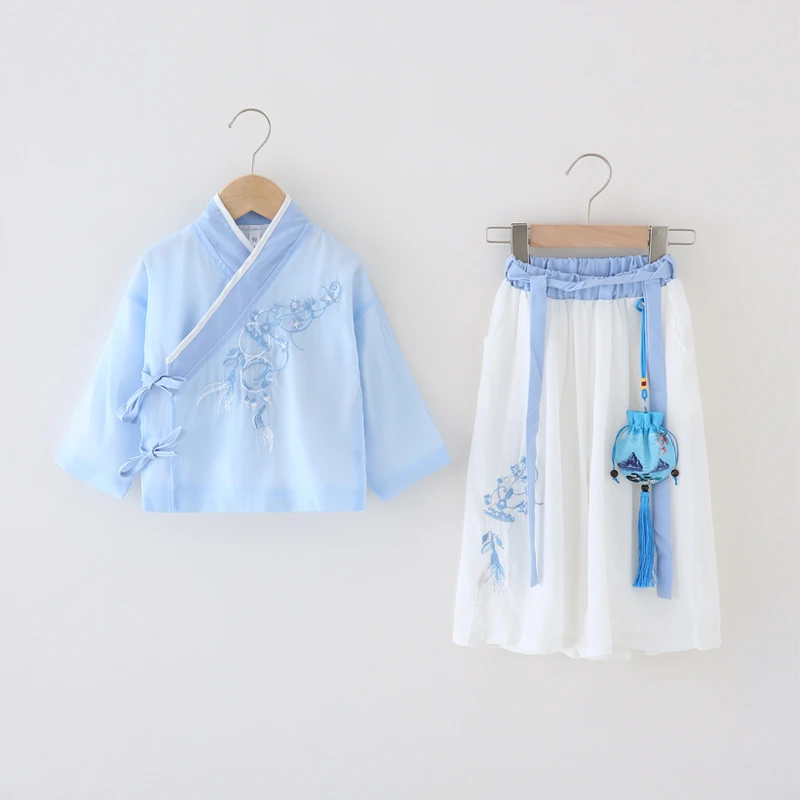 男童女童宝宝春秋男女通用女中国风汉服民族风表演服国学服