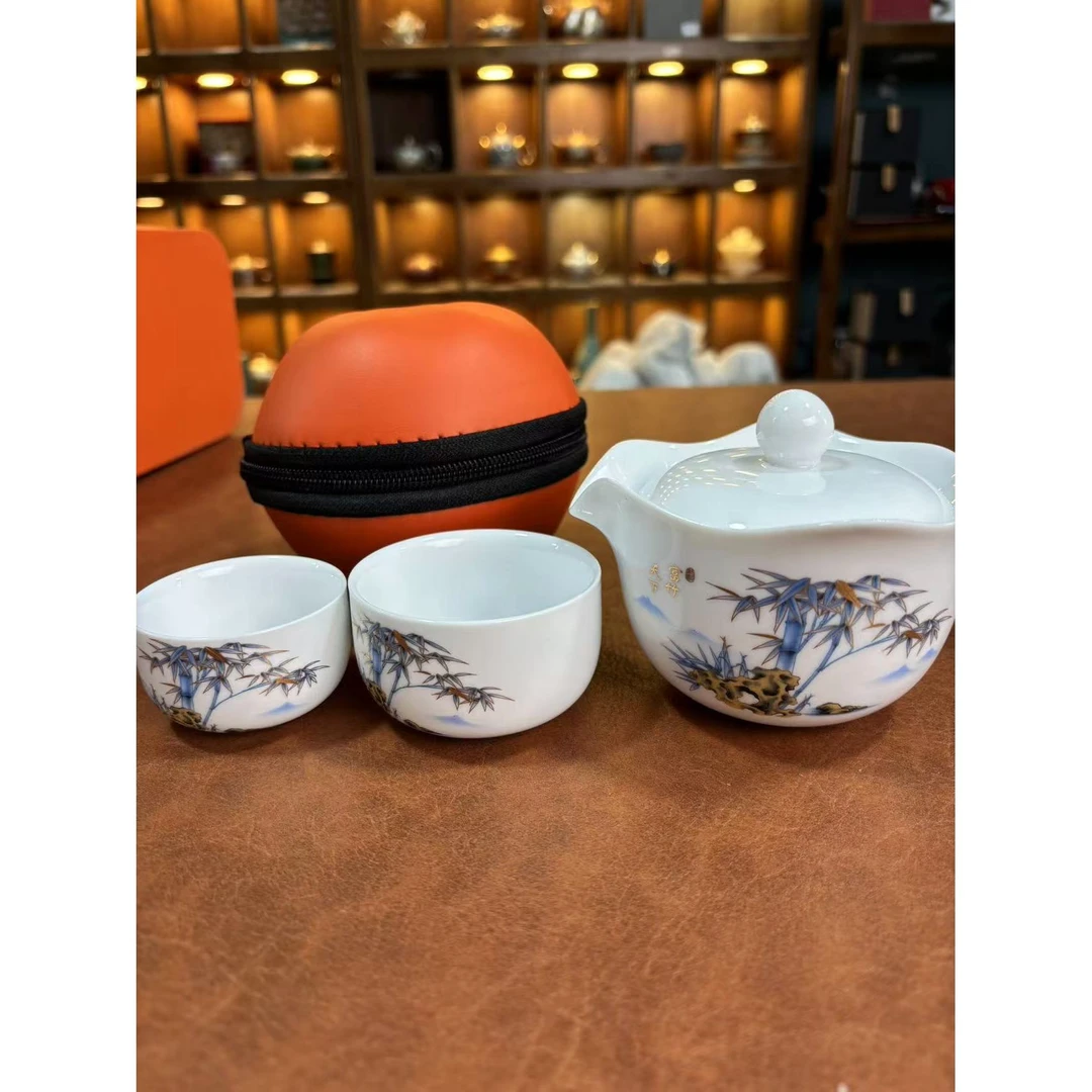 富竹天下一壶两杯旅行套装5933