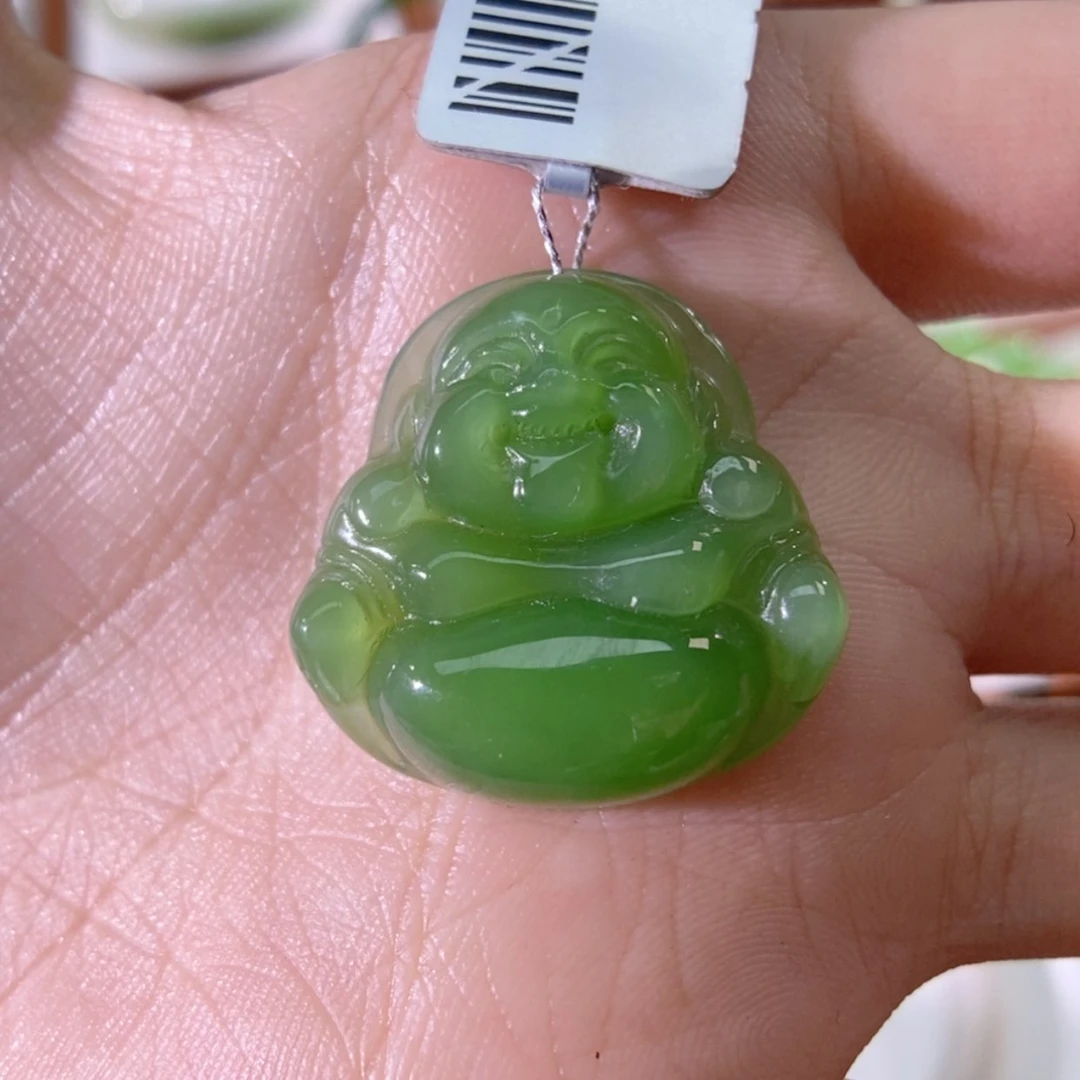 【闪购商品】颈饰未镶嵌和田玉（碧玉）果绿 底价