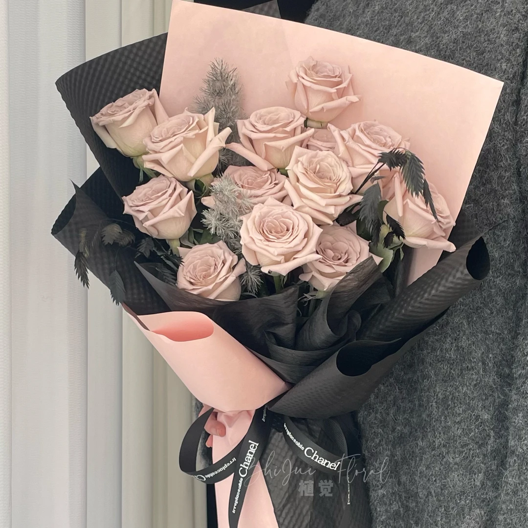 【甜酷女孩】喷色玫瑰花束送女友闺蜜朋友鲜花店送花上门