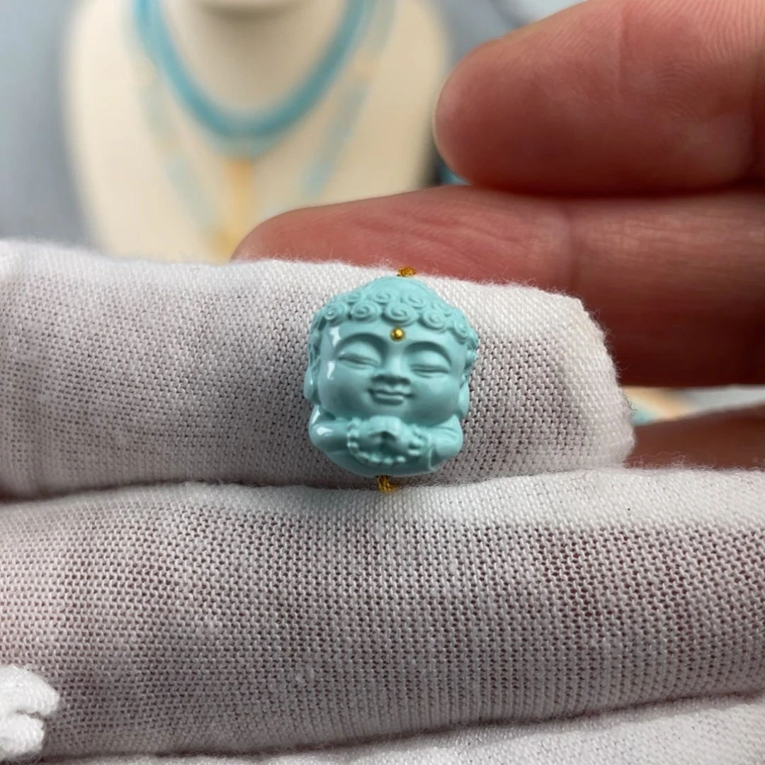 绿松石手链未镶嵌宝宝佛