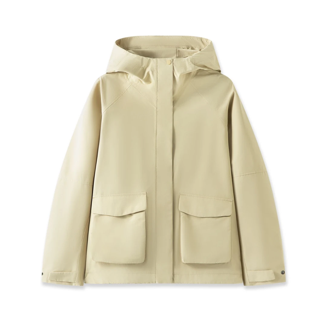 The*Izza进口面料防风防水透气户外夹克情侣冲锋衣