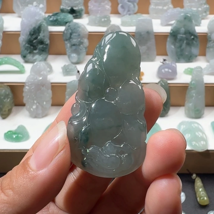 翡翠未镶嵌项链翡翠