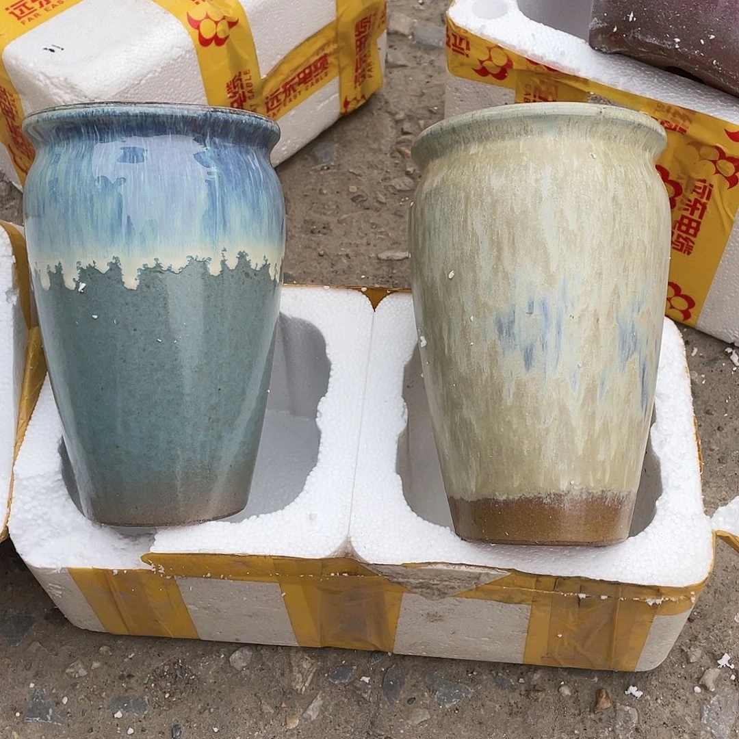 无铅玻璃宜兴紫砂花盆