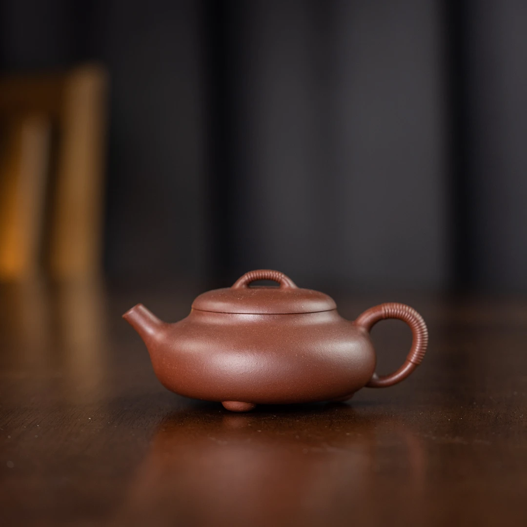 珽珽茶器【范家壶庄】线瓢 蒋梦迪 底槽清130cc 家用紫砂壶
