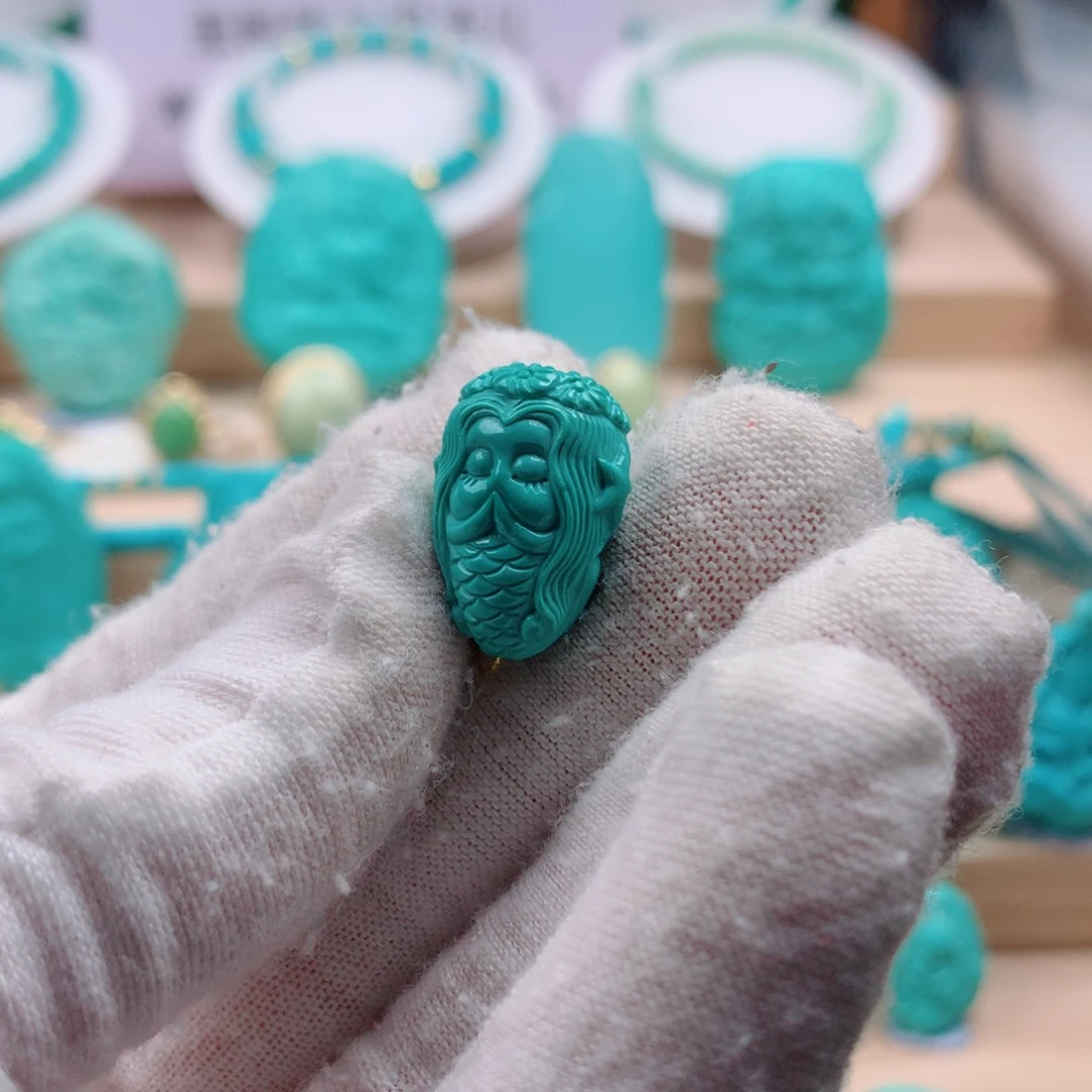 绿松石未镶嵌配饰