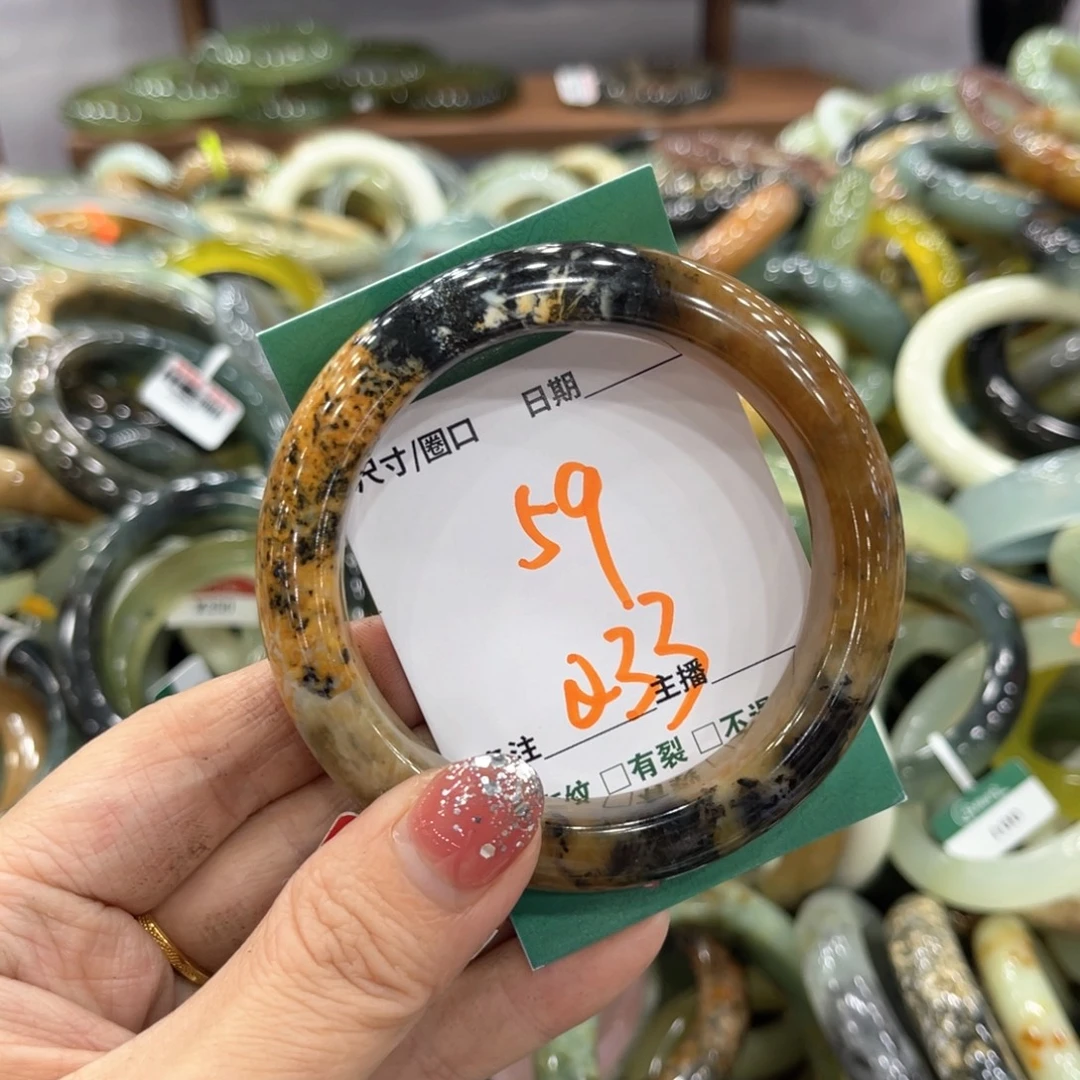 未镶嵌蛇纹石玉手镯手镯